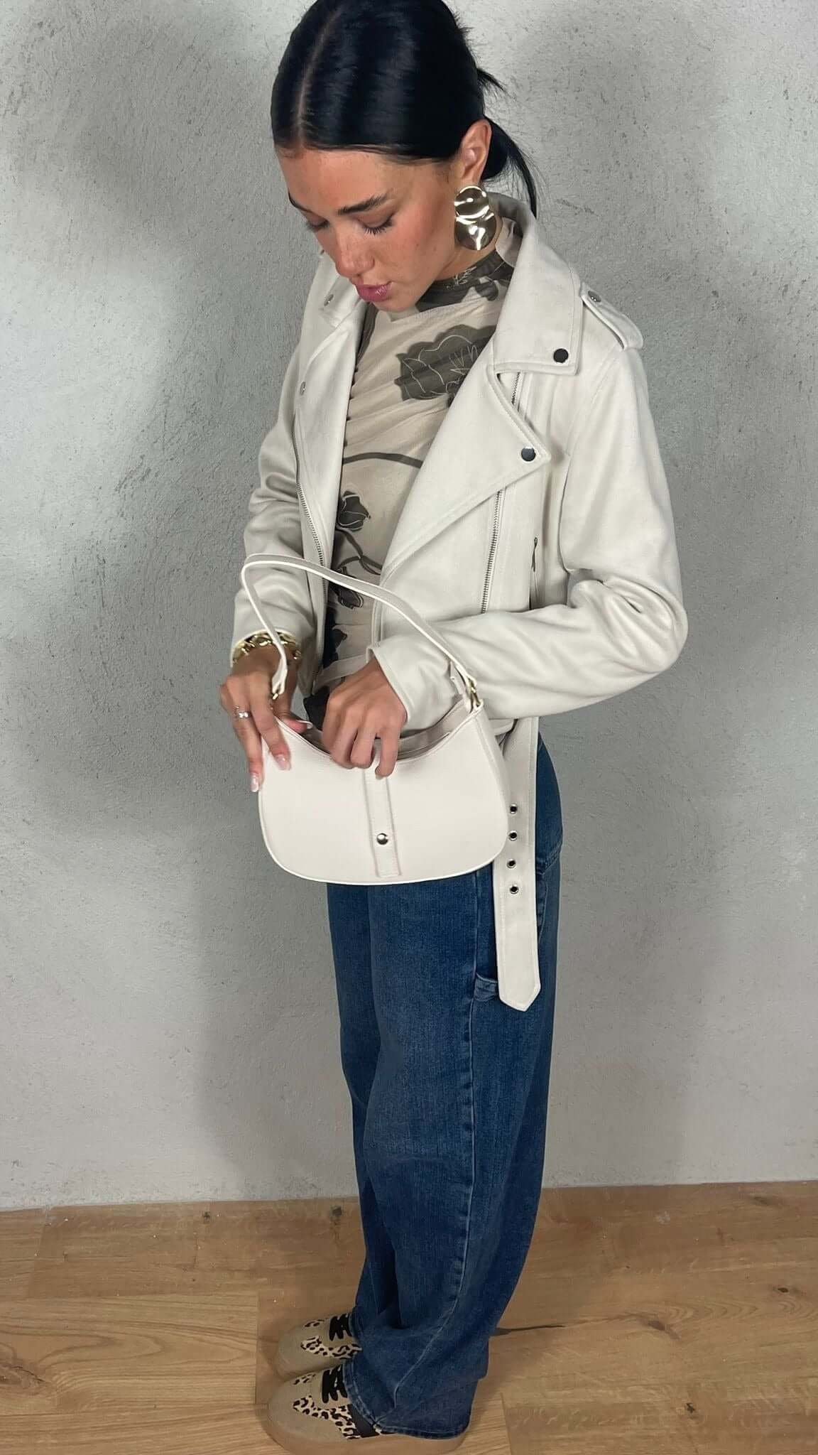 Chiodo effetto camoscio - Candida.it