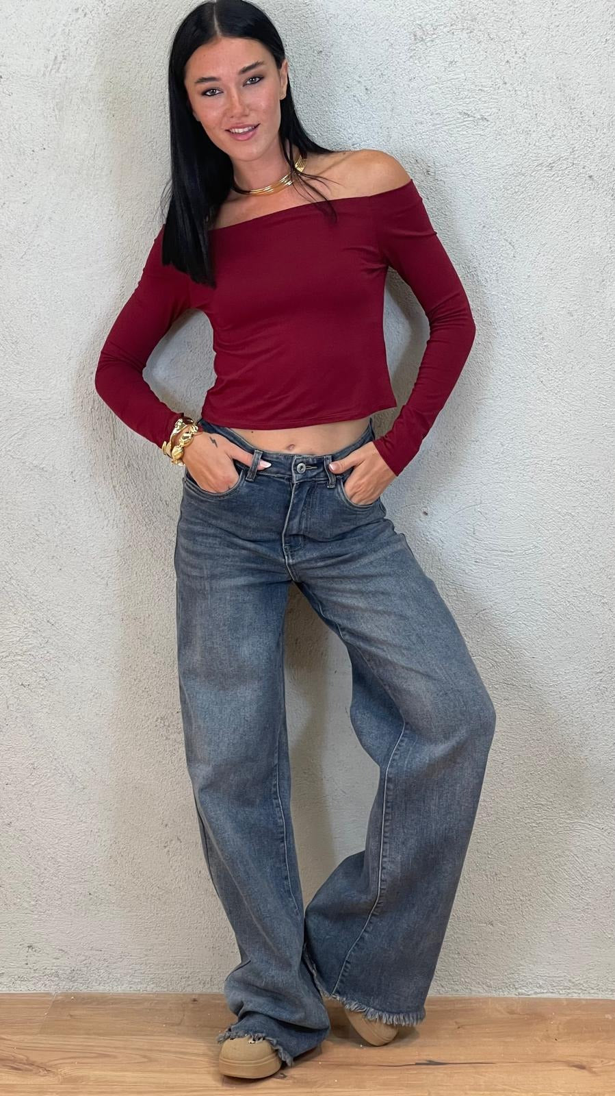 Maglia Serena|Colore:Bordeaux