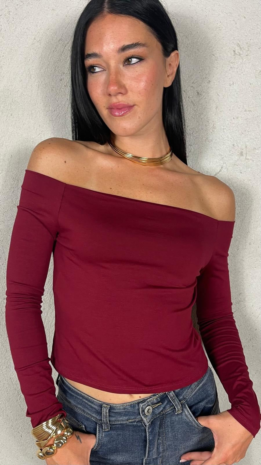 Maglia Serena|Colore:Bordeaux