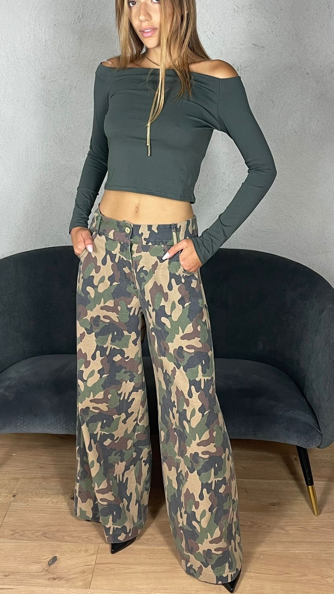 Maglia Serena|Colore:Verde militare