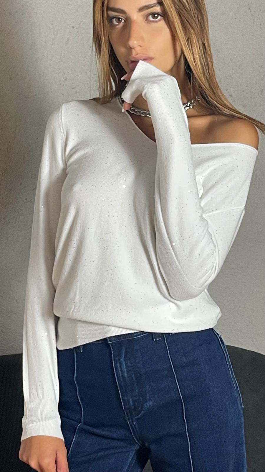 Maglia Sharon V|Colore:Bianco