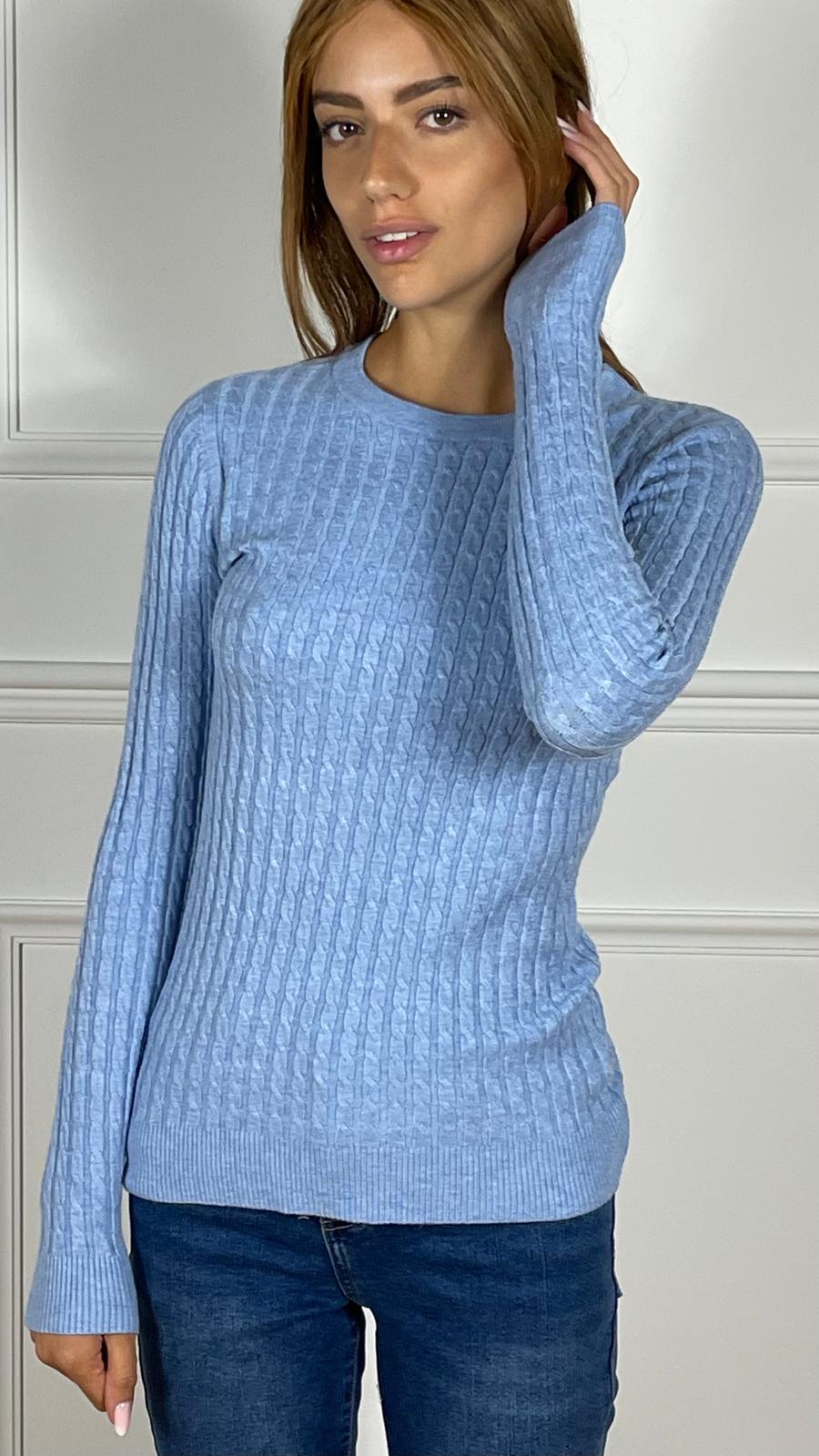 Maglia Treccia|Colore:Polvere