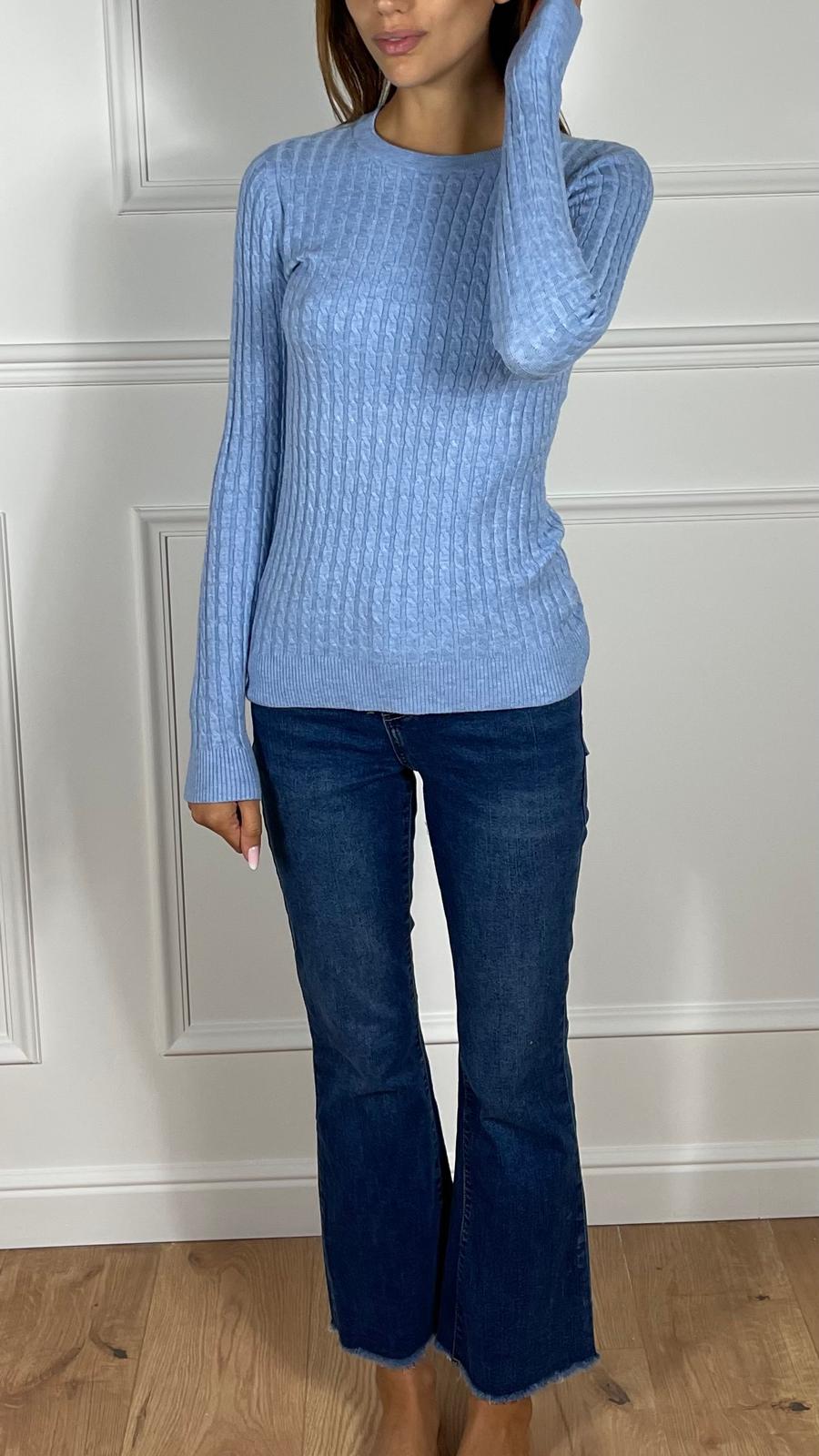 Maglia Treccia|Colore:Polvere