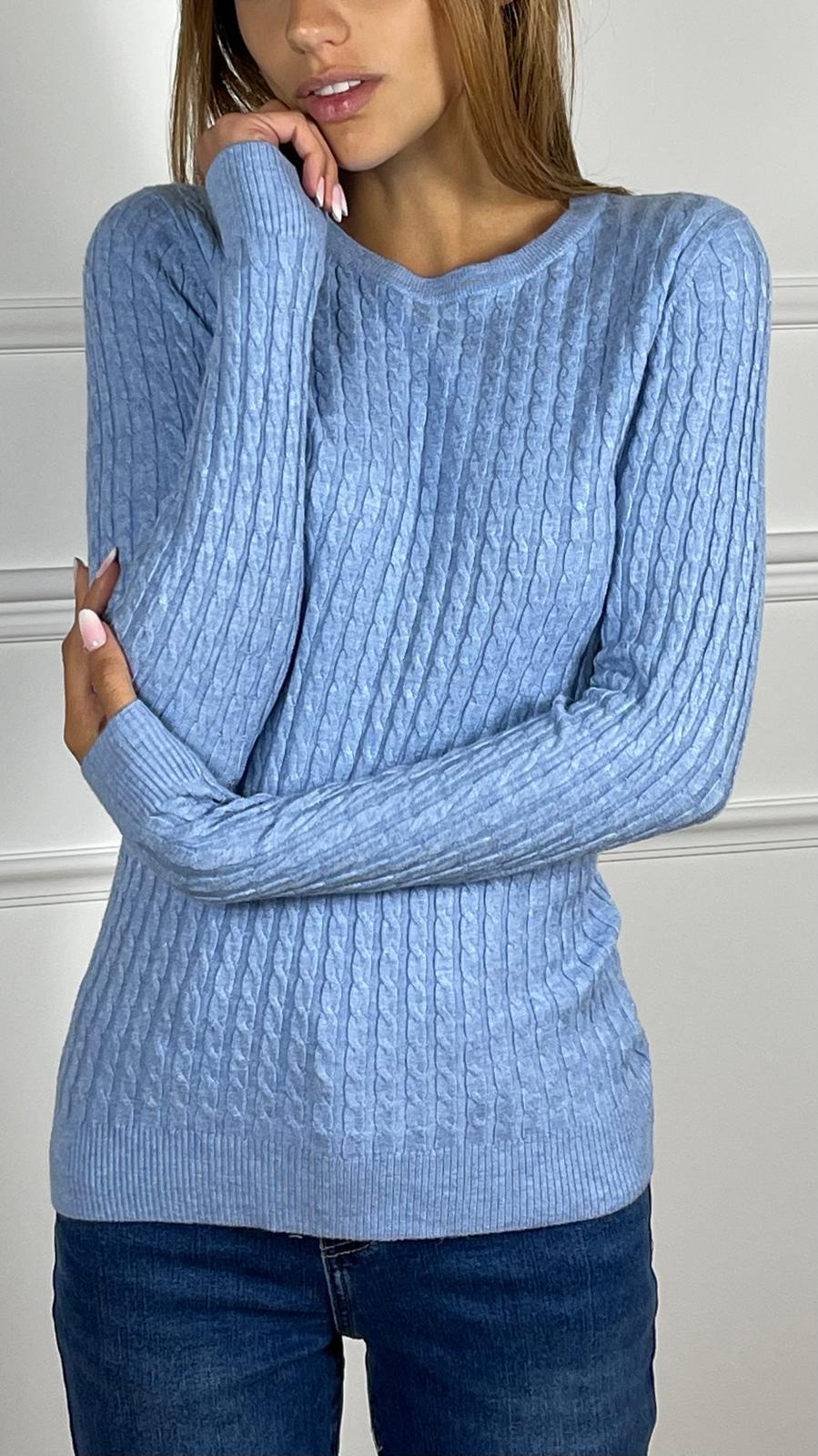 Maglia Treccia|Colore:Polvere