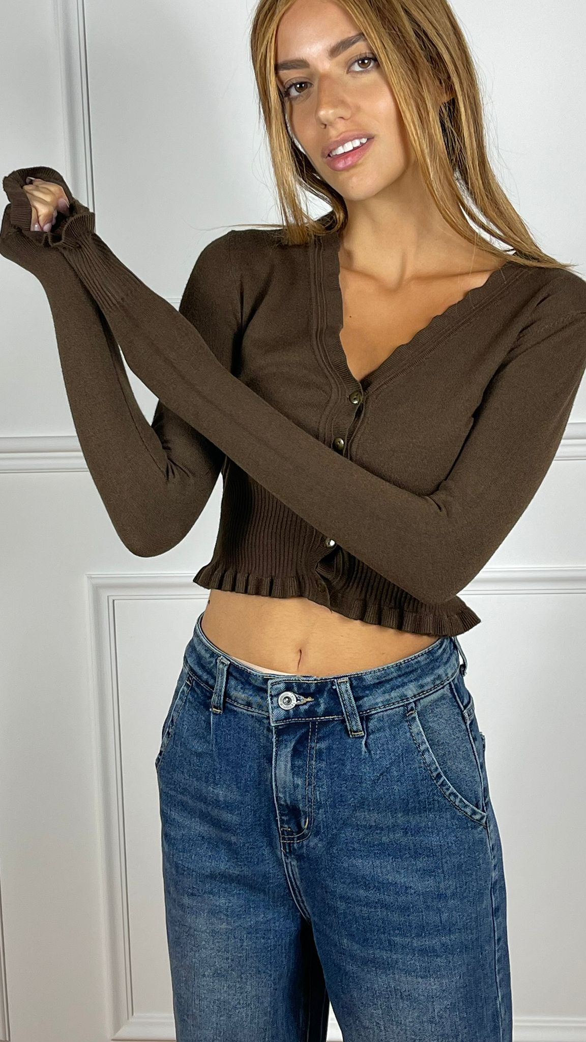 Cardigan Crop Selene