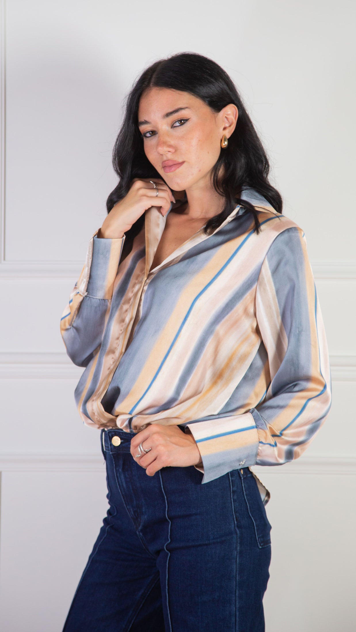 Blusa Serena a fasce