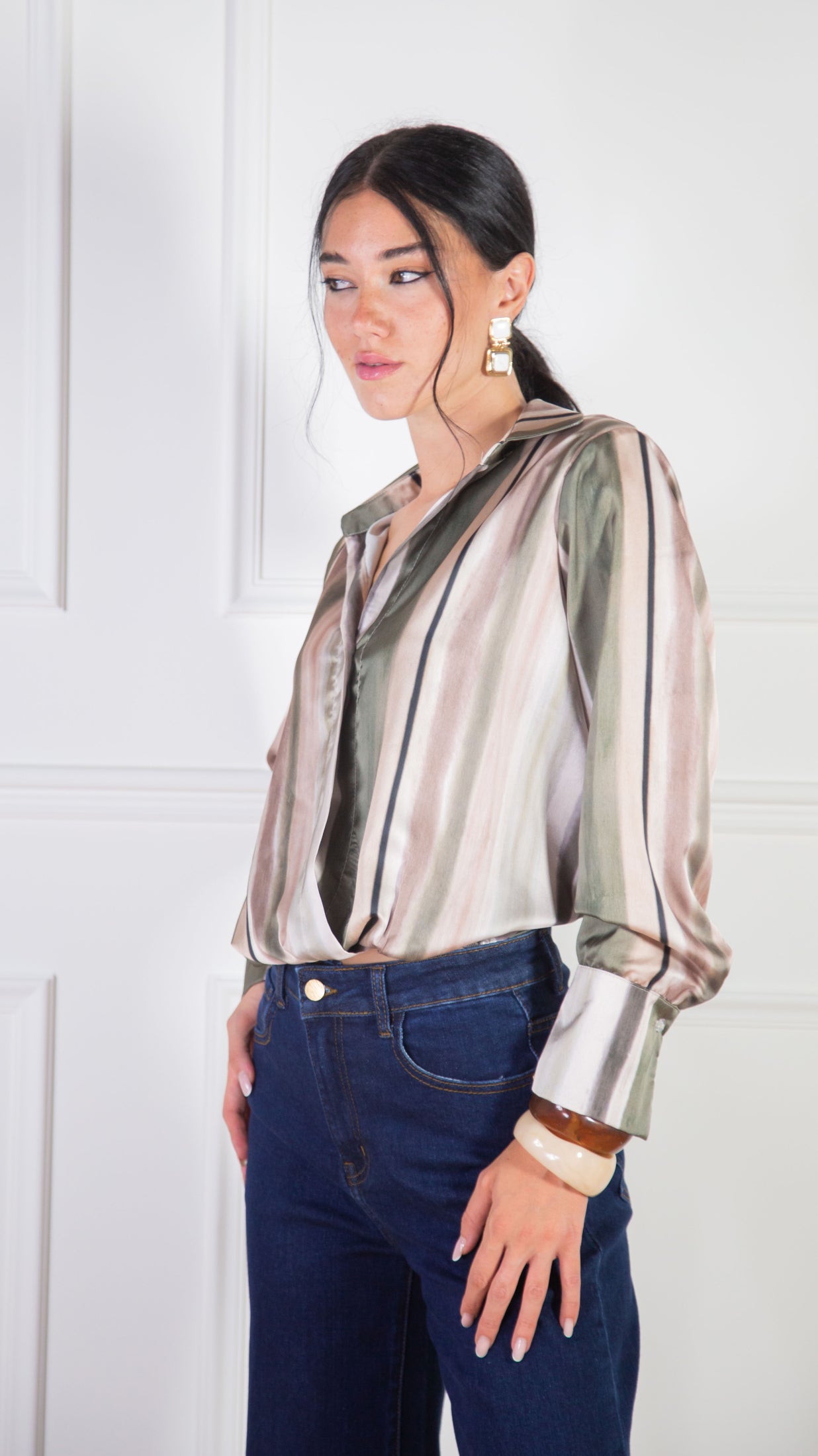 Blusa Serena a fasce