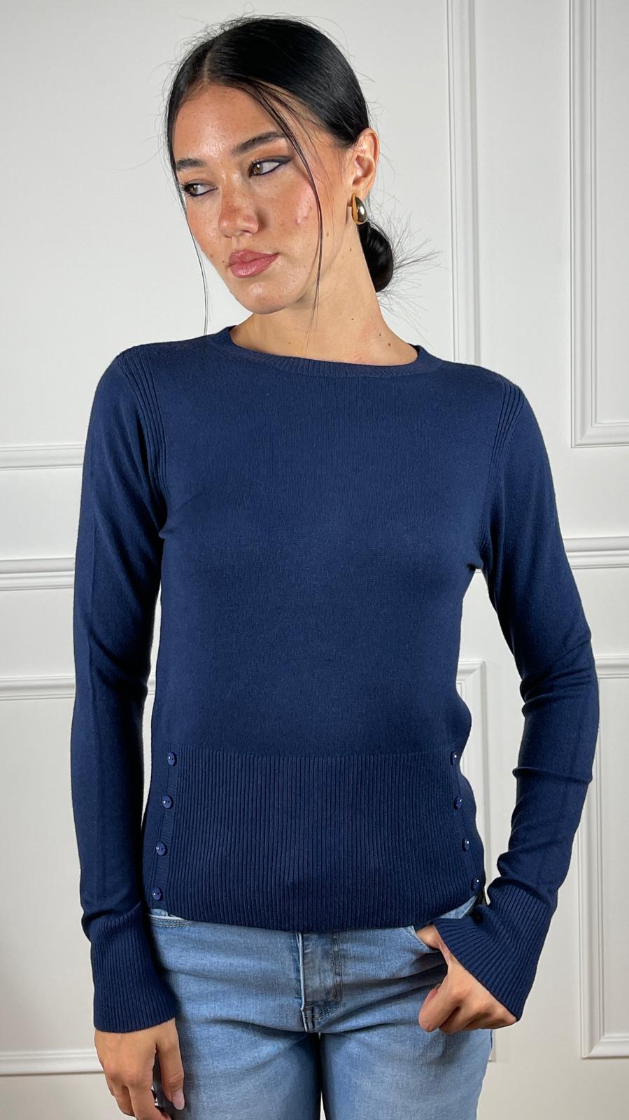 Maglia Girocollo |Colore:Blu