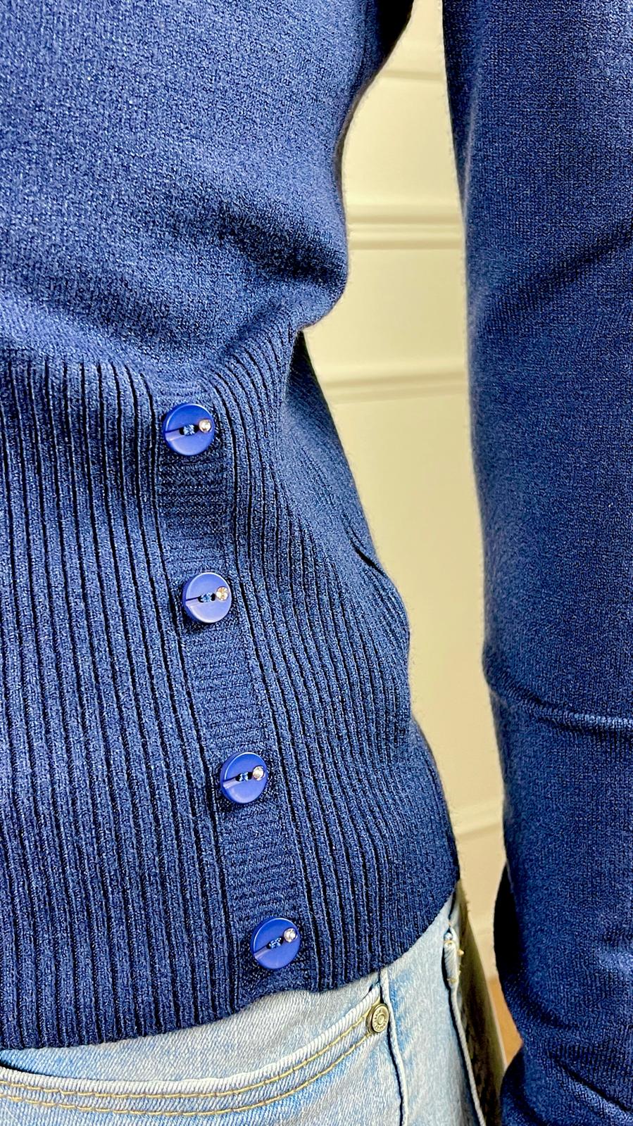 Maglia Girocollo |Colore:Blu