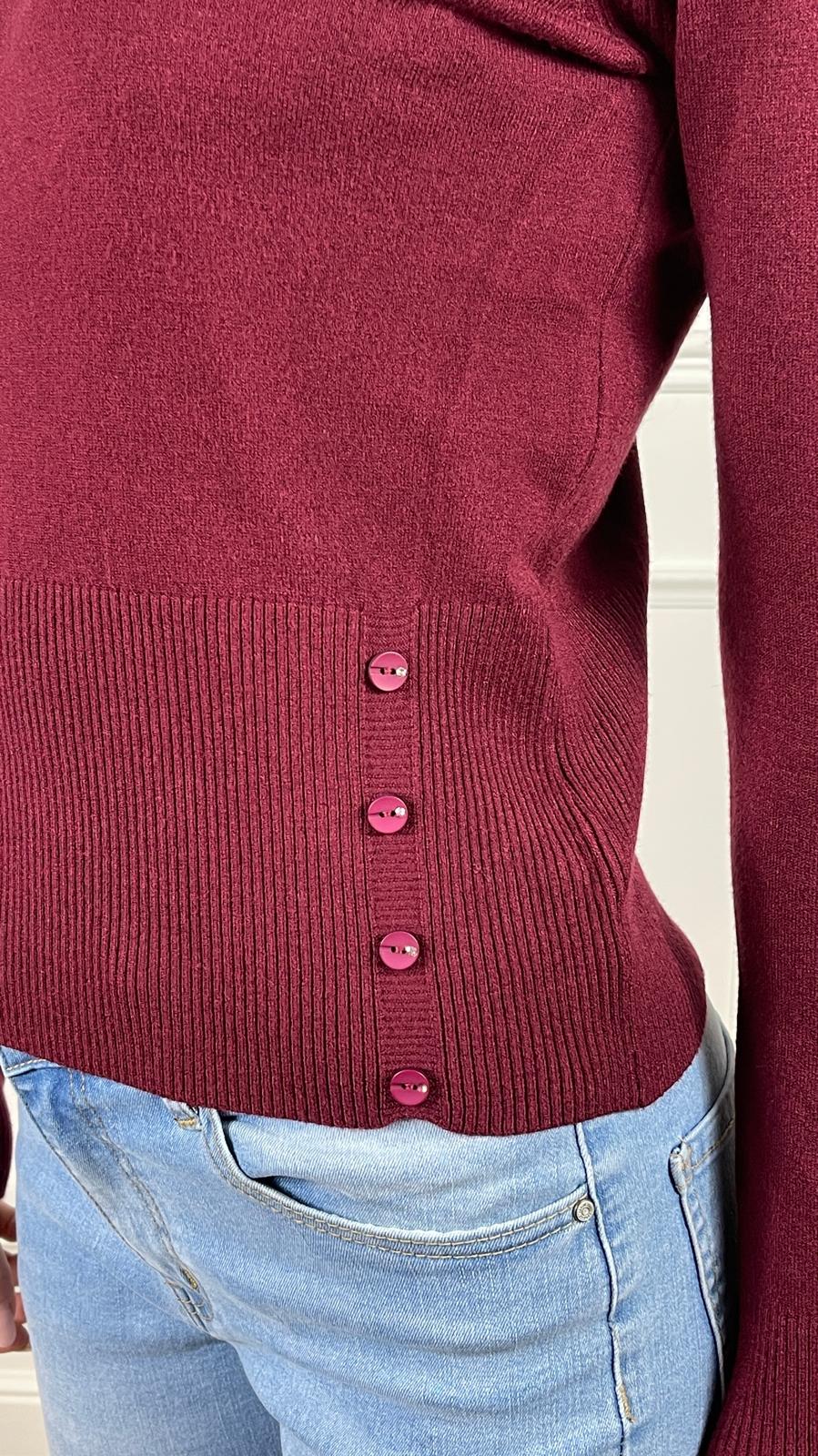 Maglia Girocollo |Colore:Bordeaux