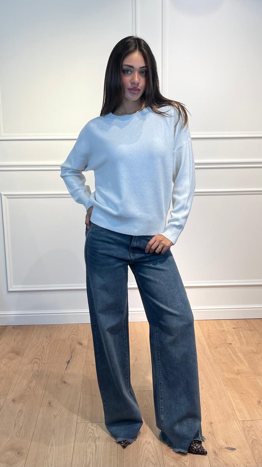 Maglia Lurex scollo ovale