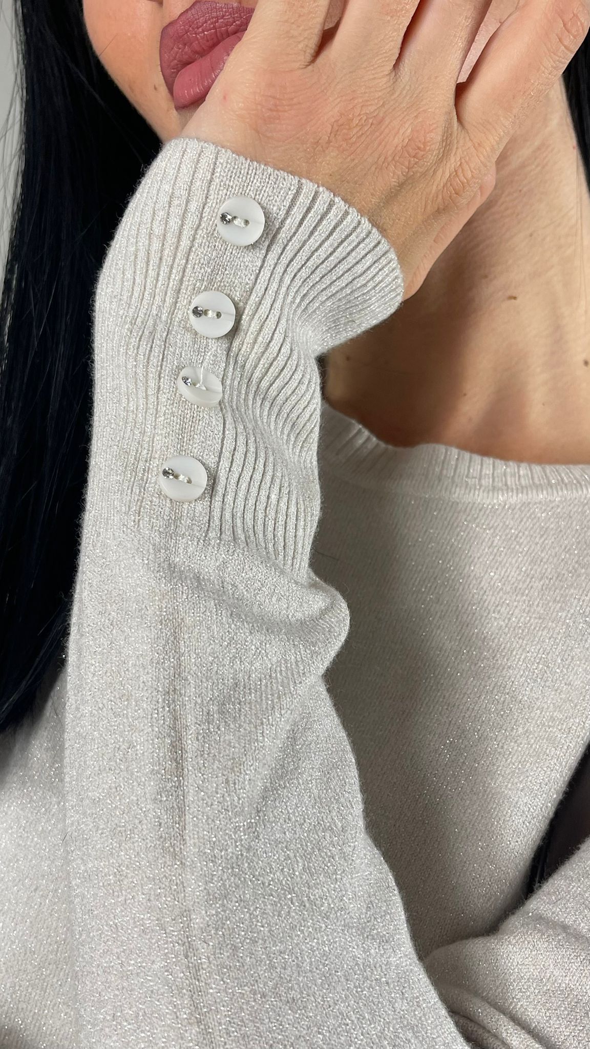 Maglia Laminata girocollo