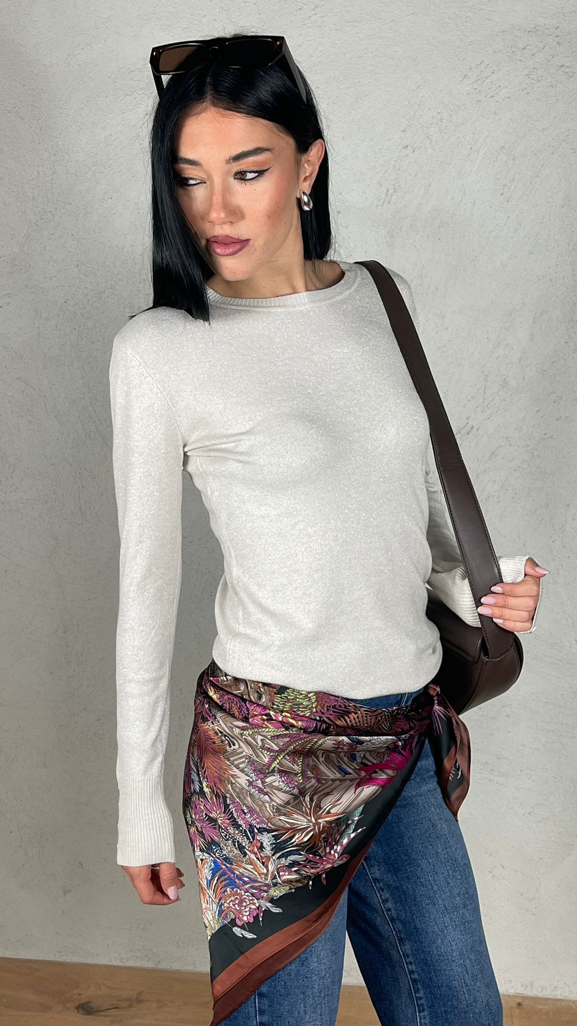 Maglia Laminata girocollo