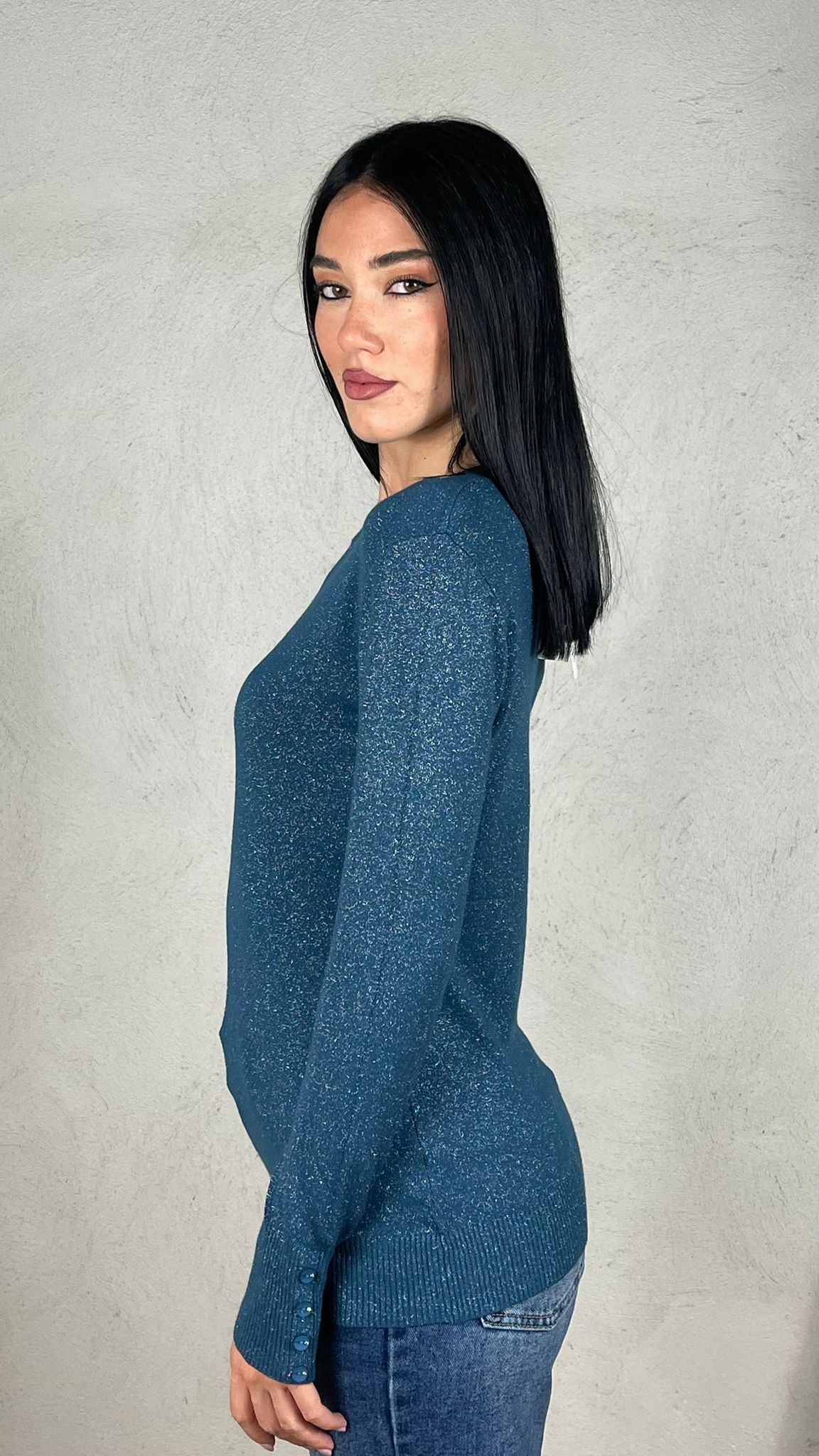 Maglia Laminata girocollo