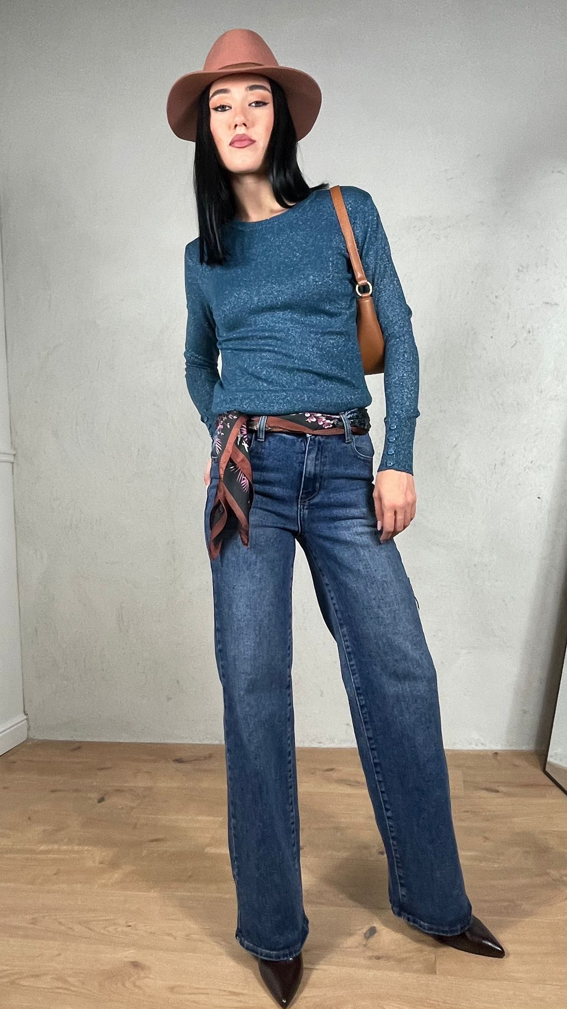 Maglia Laminata girocollo