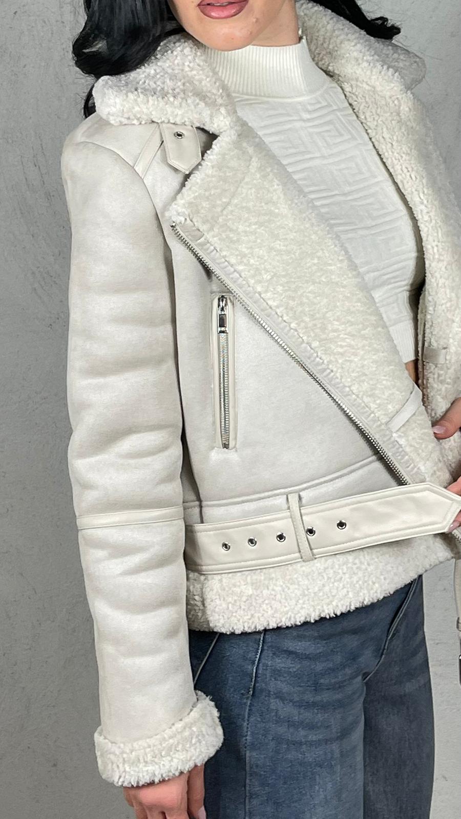 Giubbino Biker effetto montone