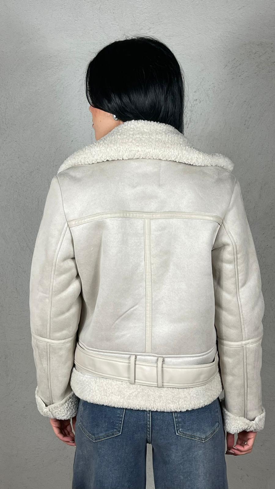 Giubbino Biker effetto montone