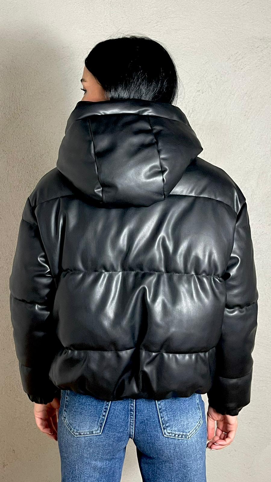 Bomber effetto pelle