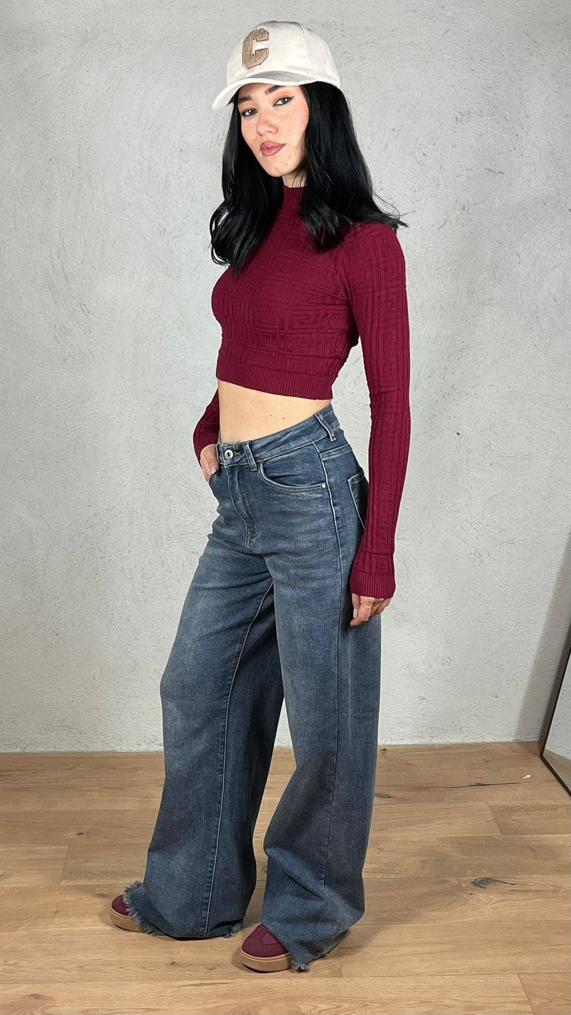 Maglia Girl|Colore:Bordeaux