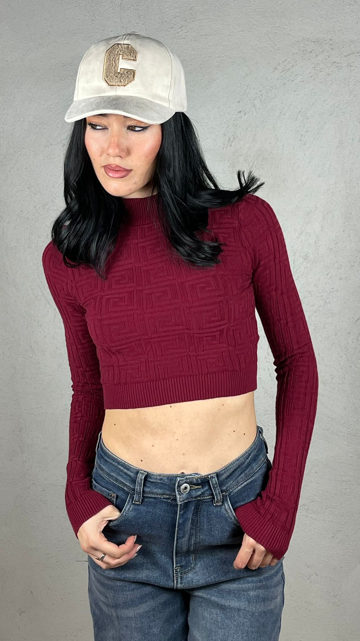 Maglia Girl|Colore:Bordeaux