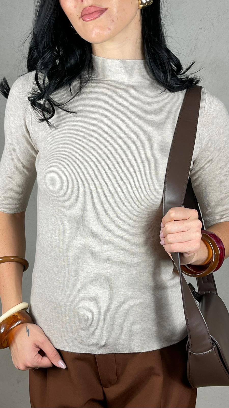 Maglia lupetto manica 3/4