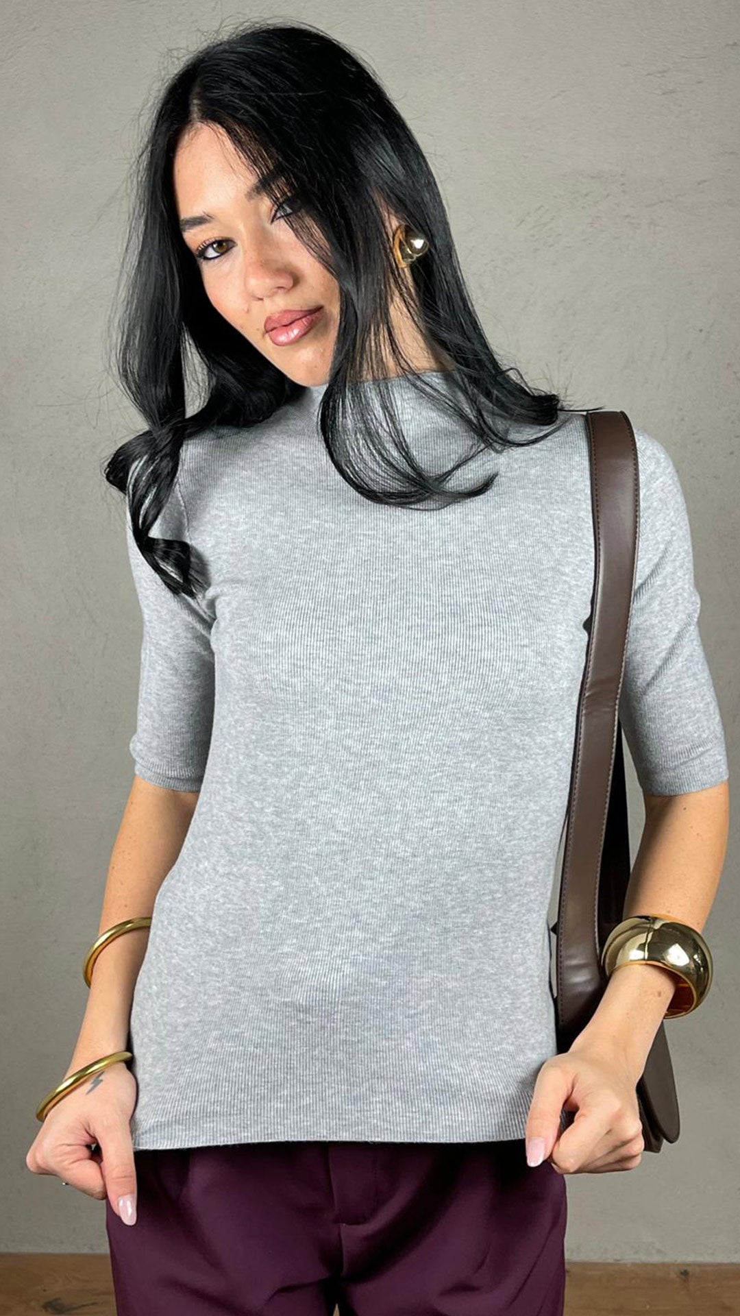 Maglia lupetto manica 3/4