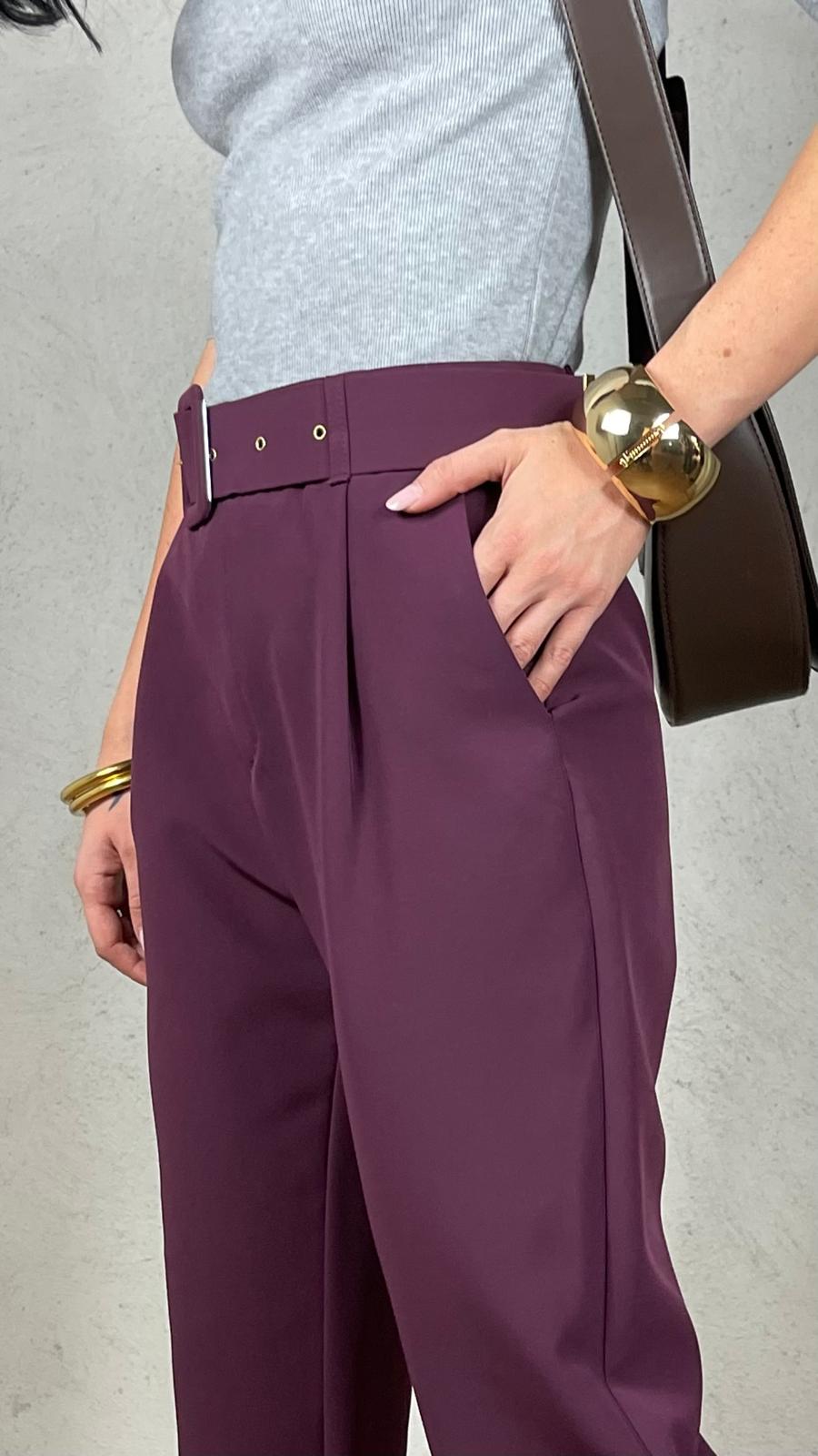 Pantalone fluido con cinta