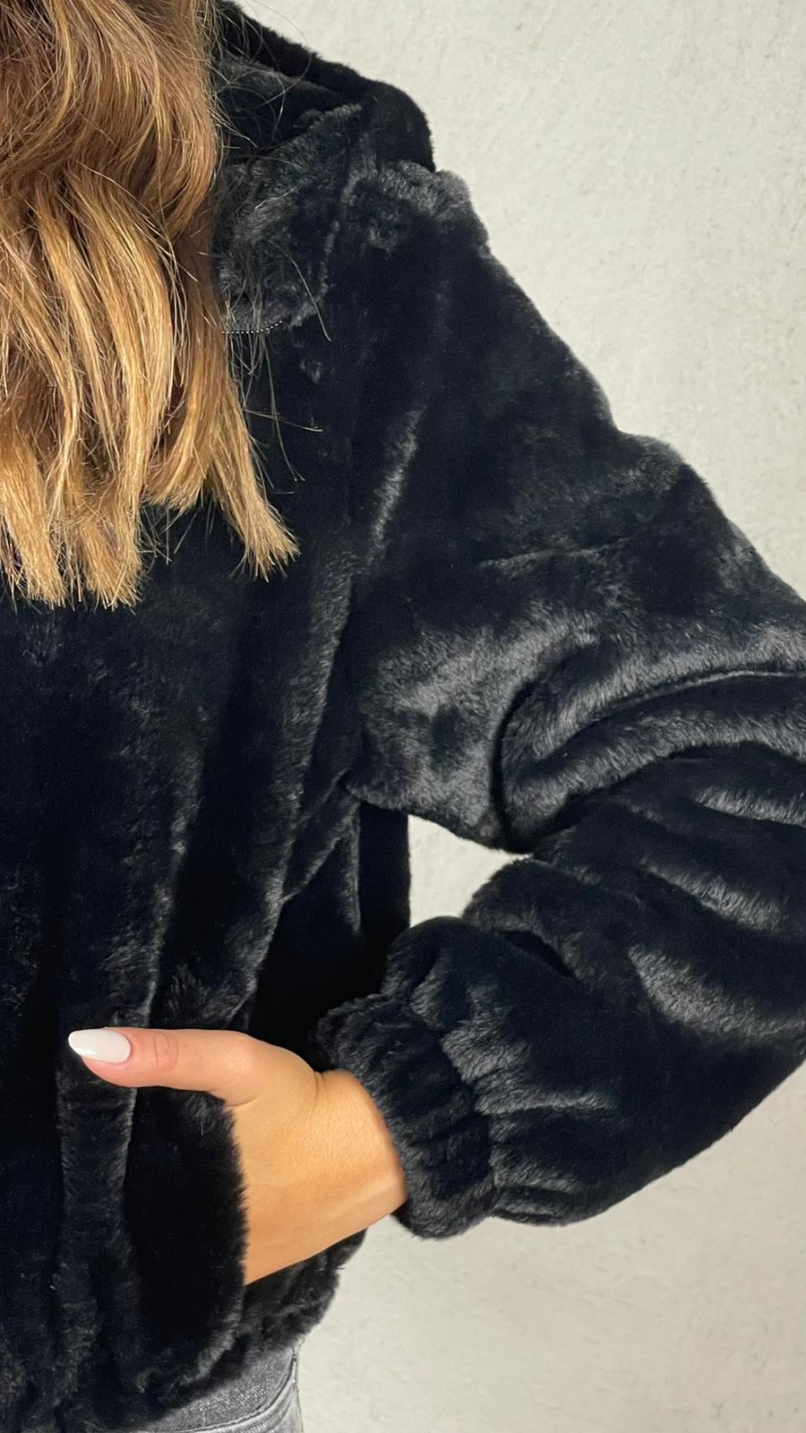 Bomber effetto pelliccia