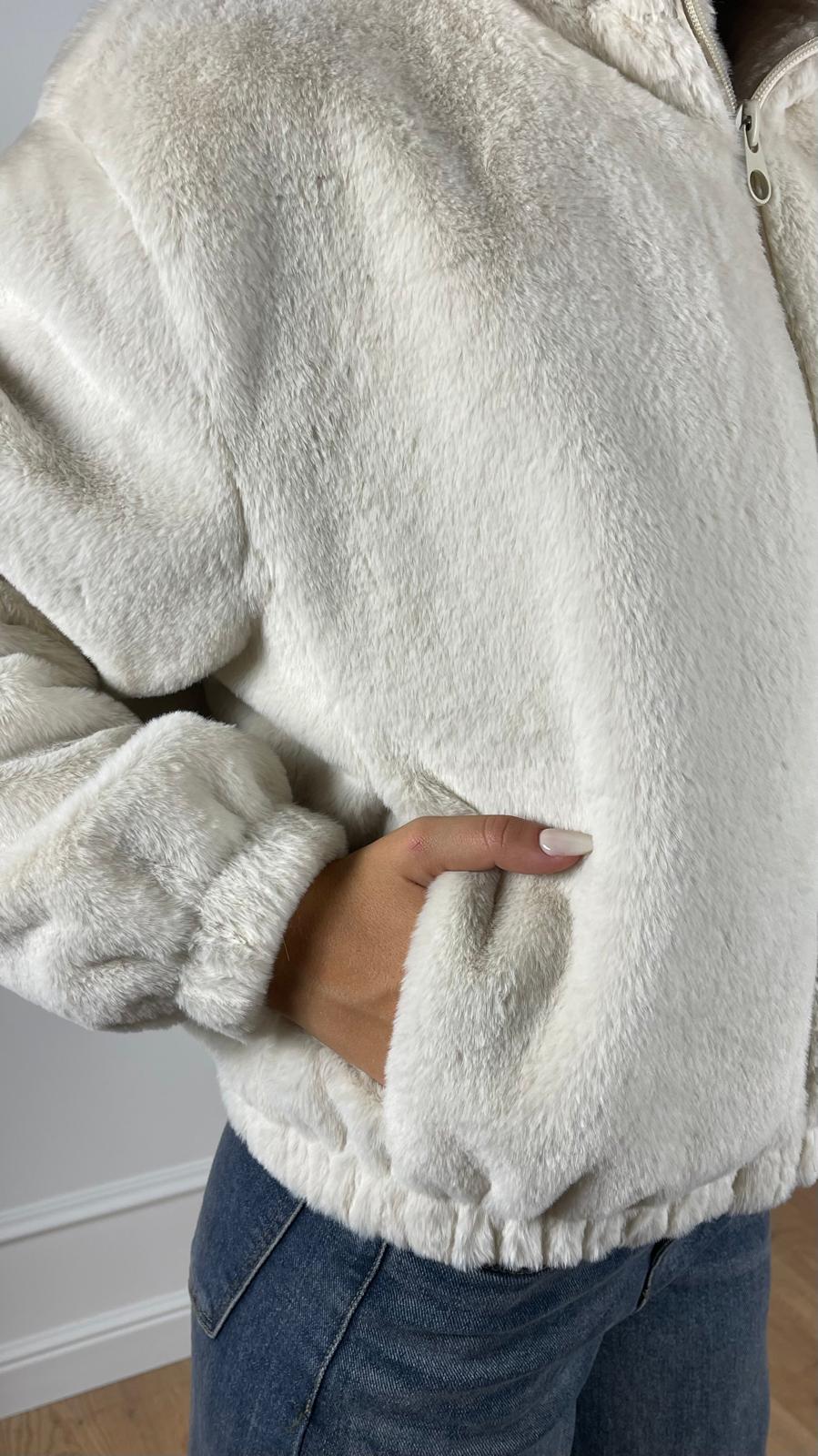 Bomber effetto pelliccia