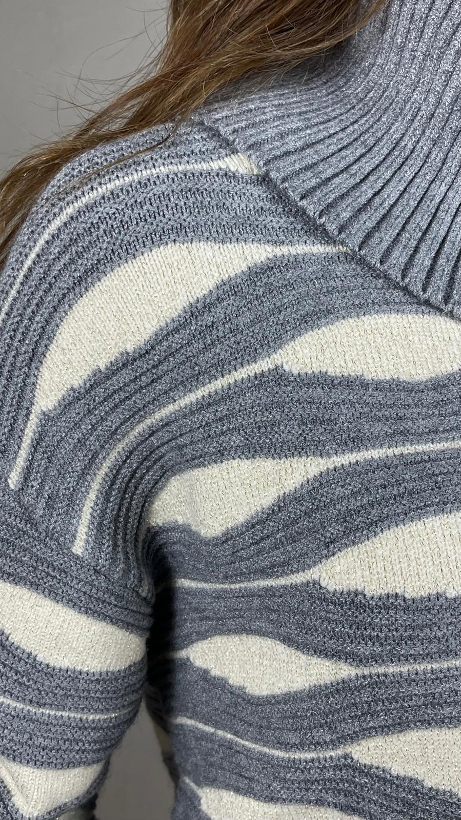 Pullover Waves Lurex