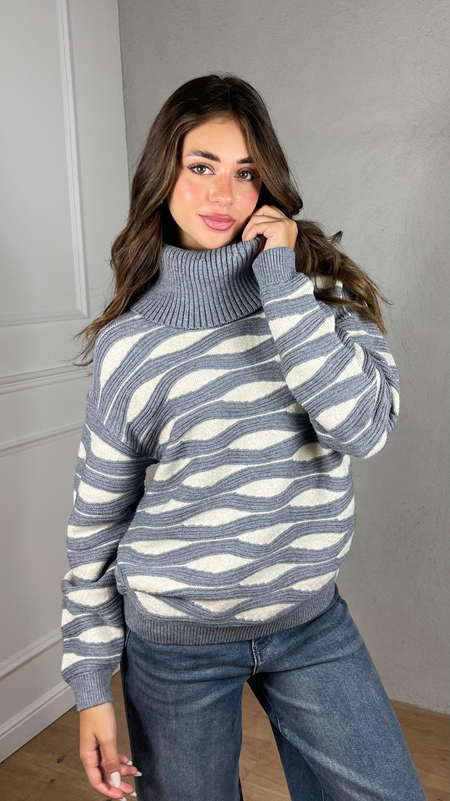 Pullover Waves Lurex