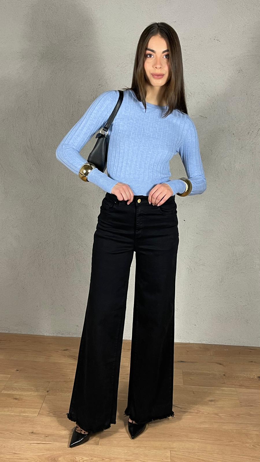 Pantalone straight wide