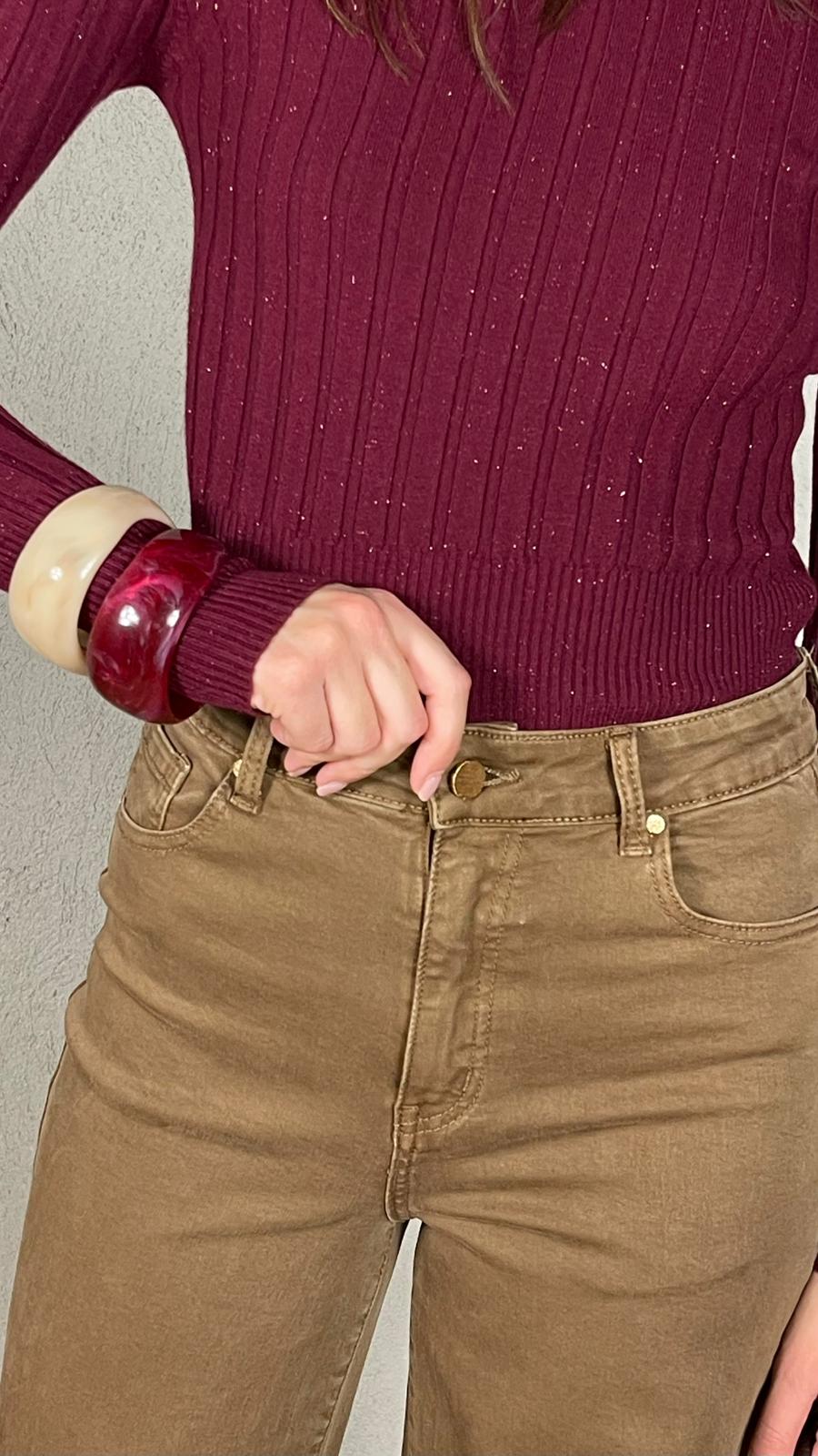 Pantalone straight wide