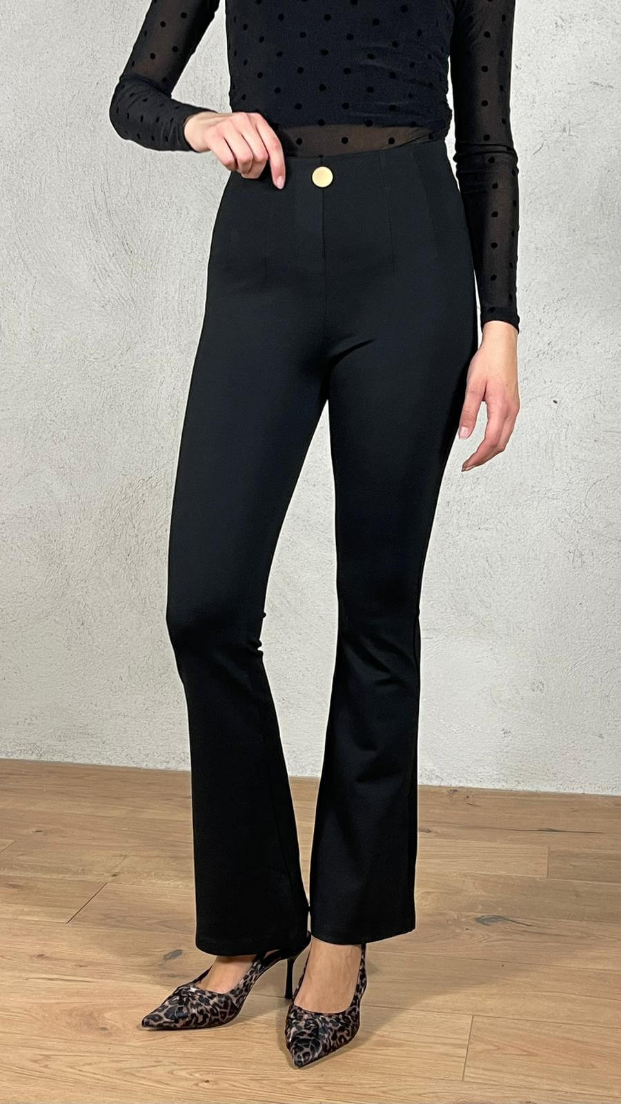 Leggings zampa vita alta - Candida.it