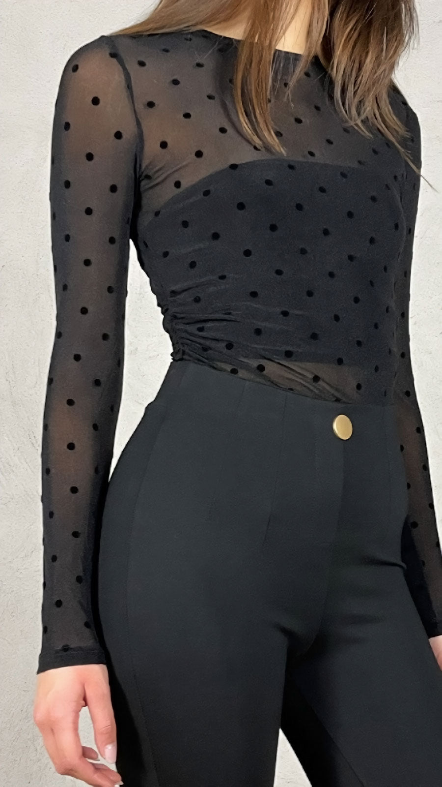 Leggings zampa vita alta