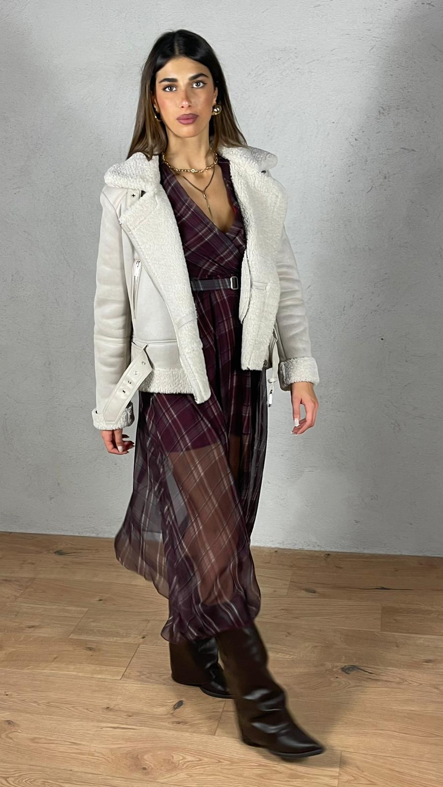 Vestito Velux fantasia plaid over