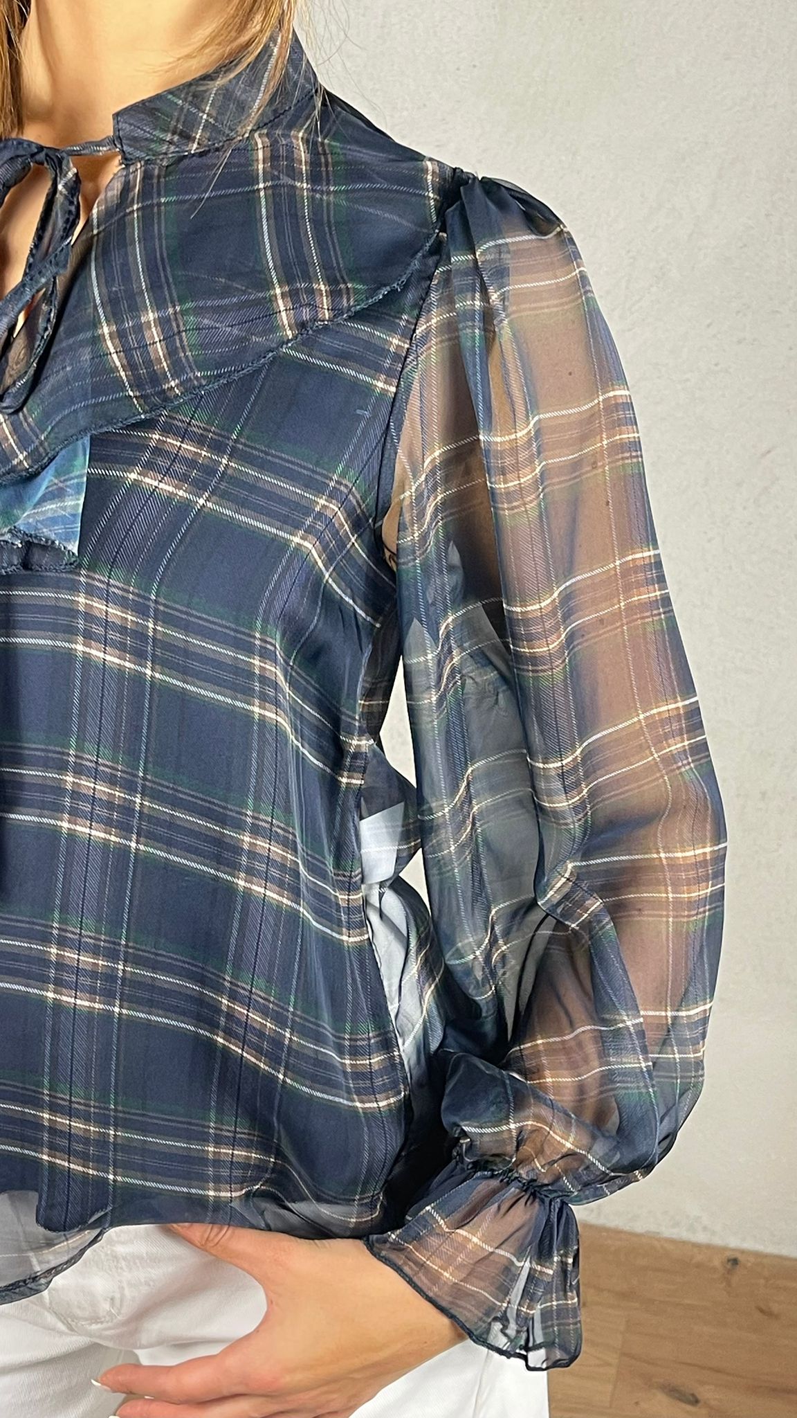 Blusa Velux fantasia plaid