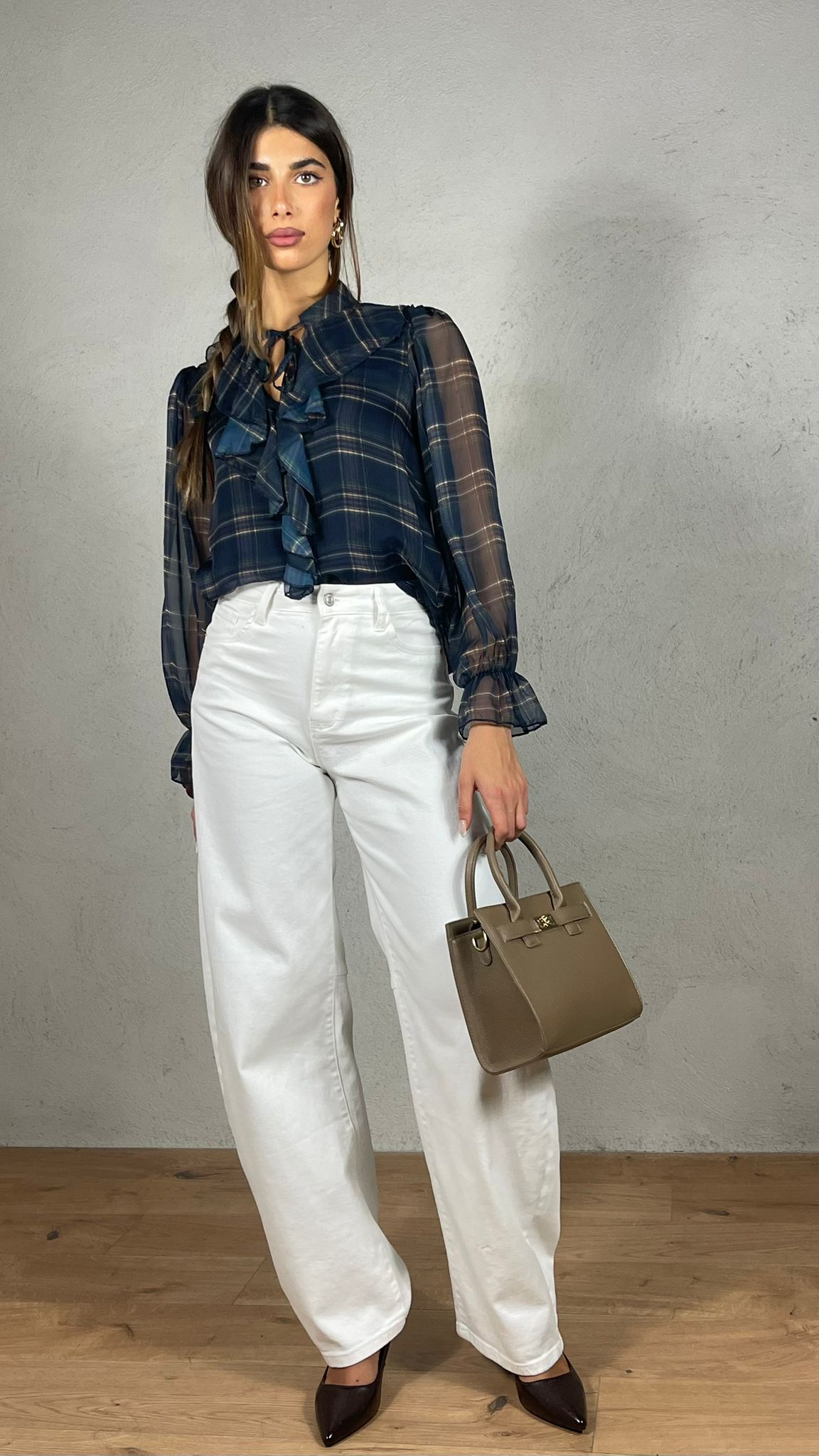 Blusa Velux fantasia plaid