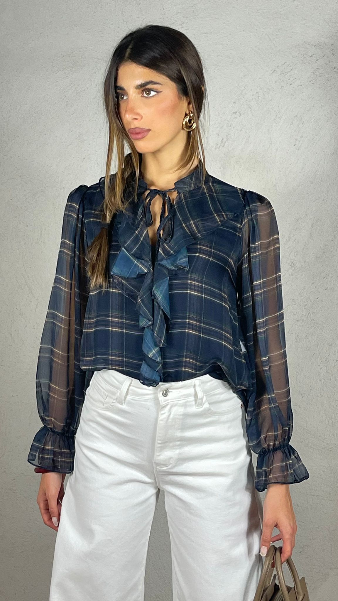 Blusa Velux fantasia plaid