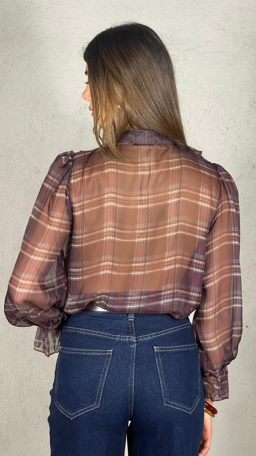 Blusa Velux fantasia plaid