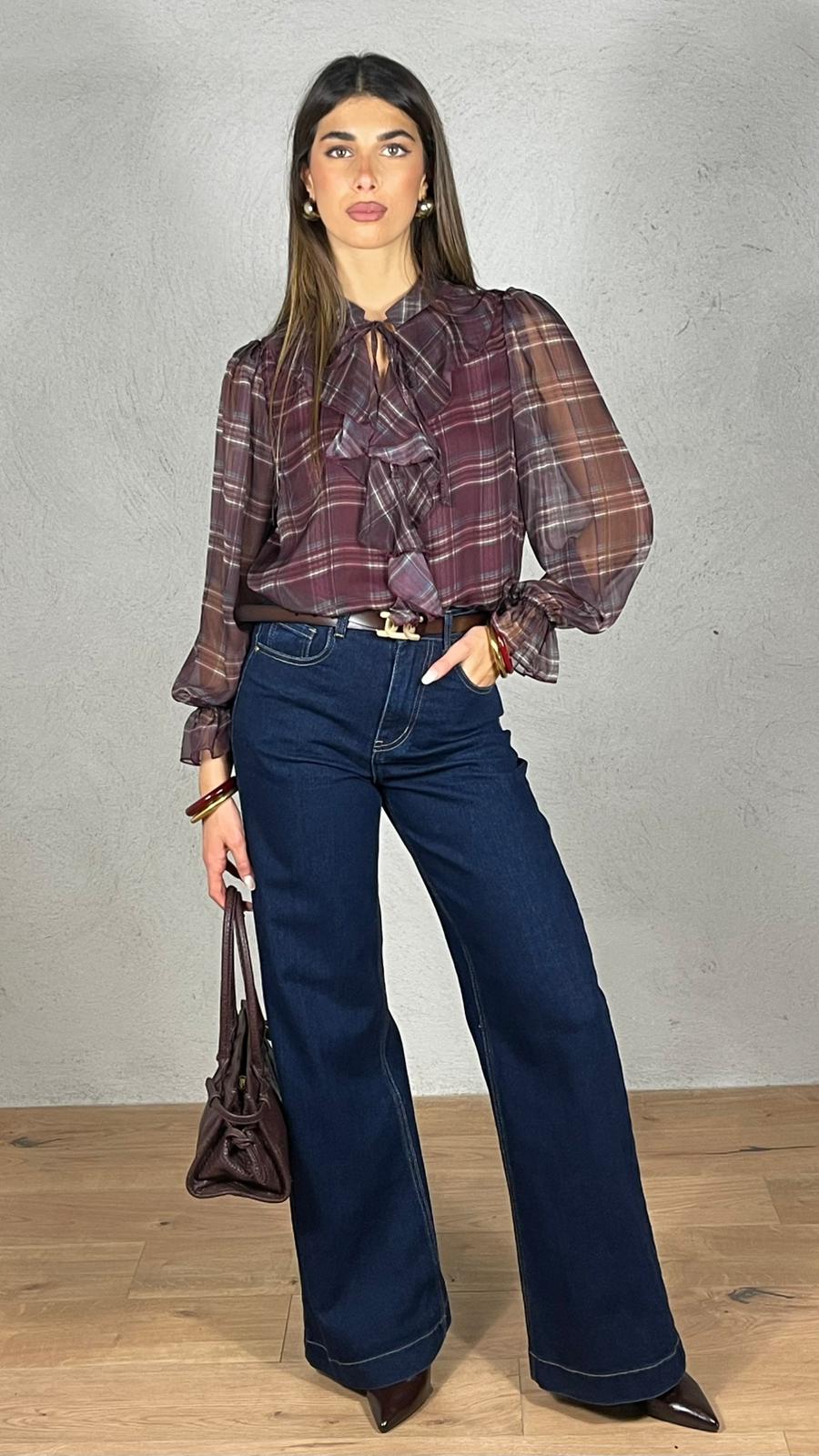 Blusa Velux fantasia plaid