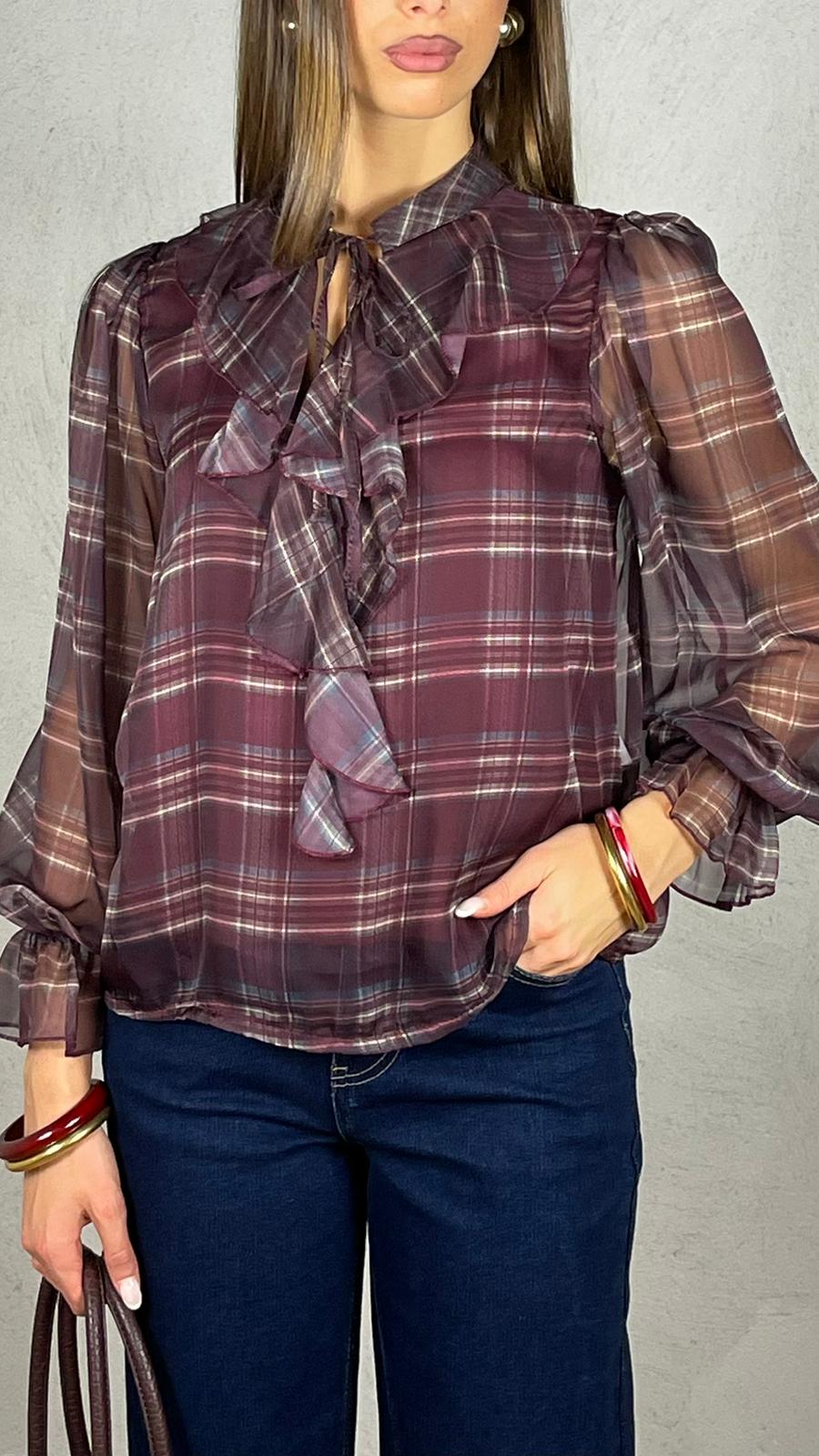Blusa Velux fantasia plaid
