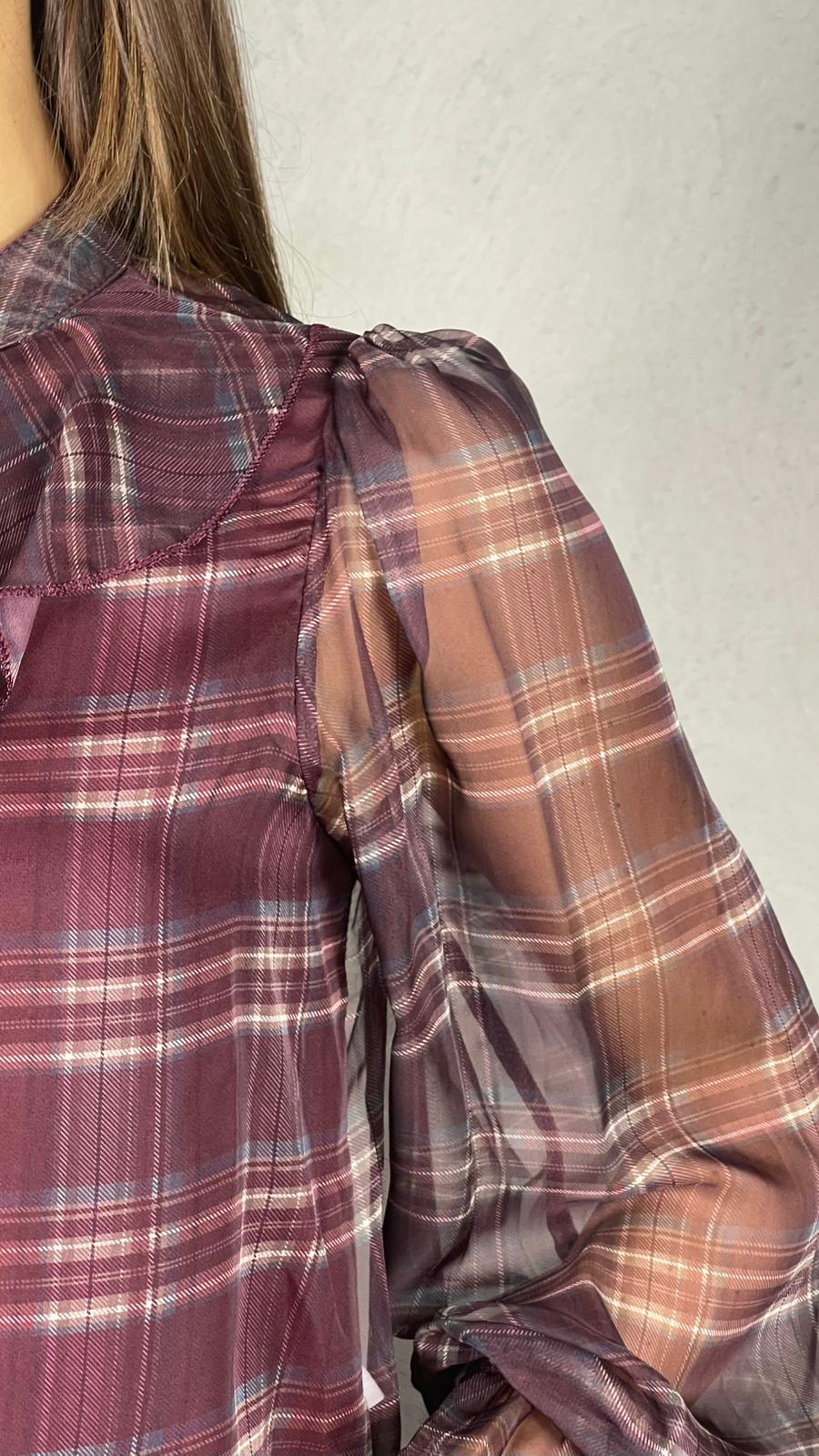 Blusa Velux fantasia plaid