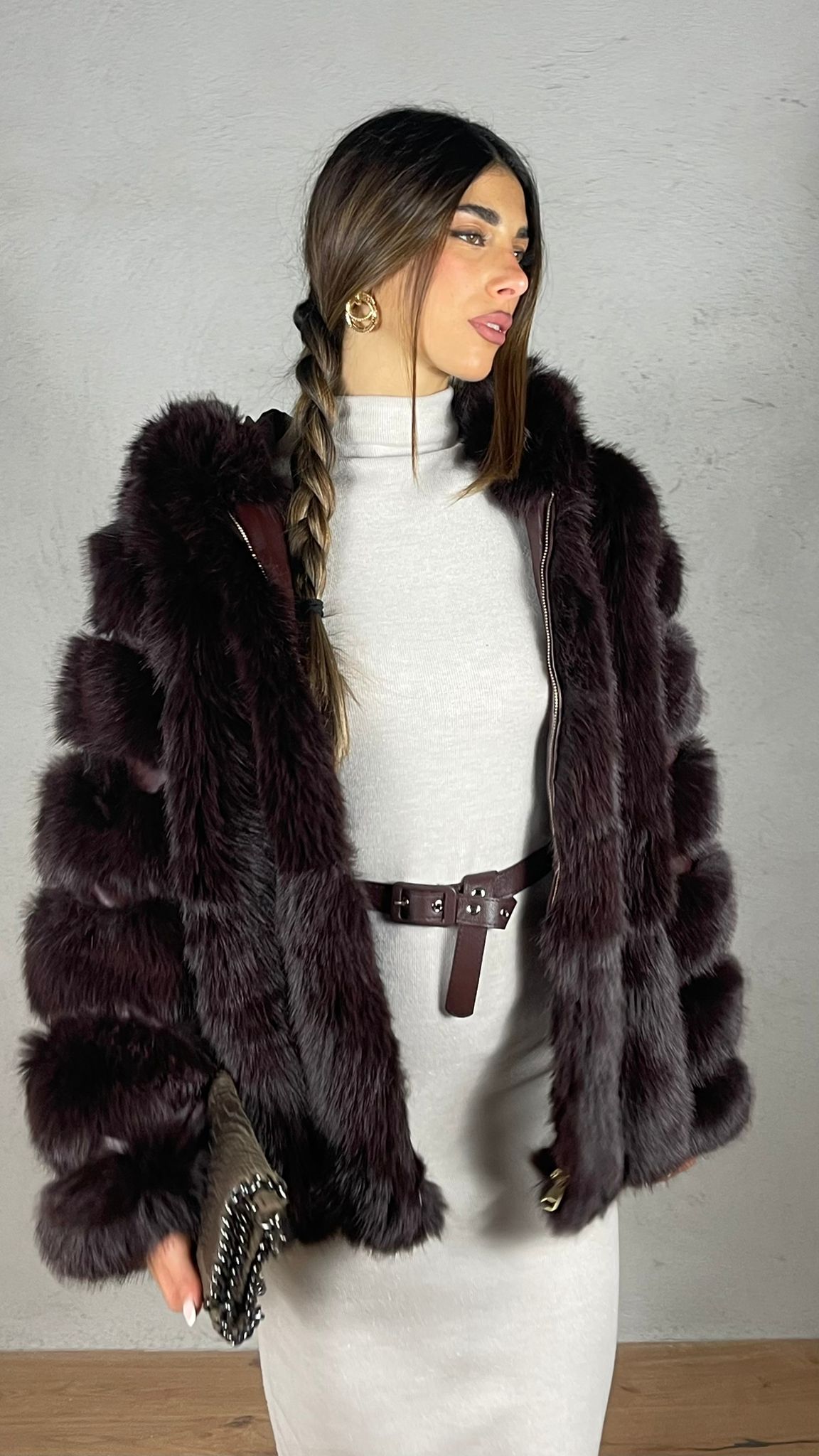 Cappotto effetto pelliccia