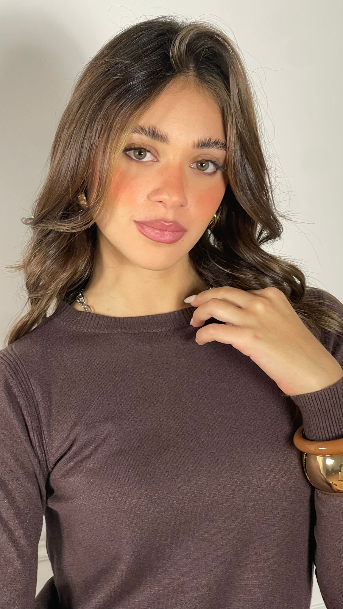 Maglia Girocollo |Colore:Marrone