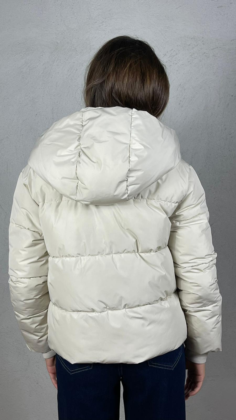 GIUBBOTTO CON CAPPUCCIO|Colore:Ecru