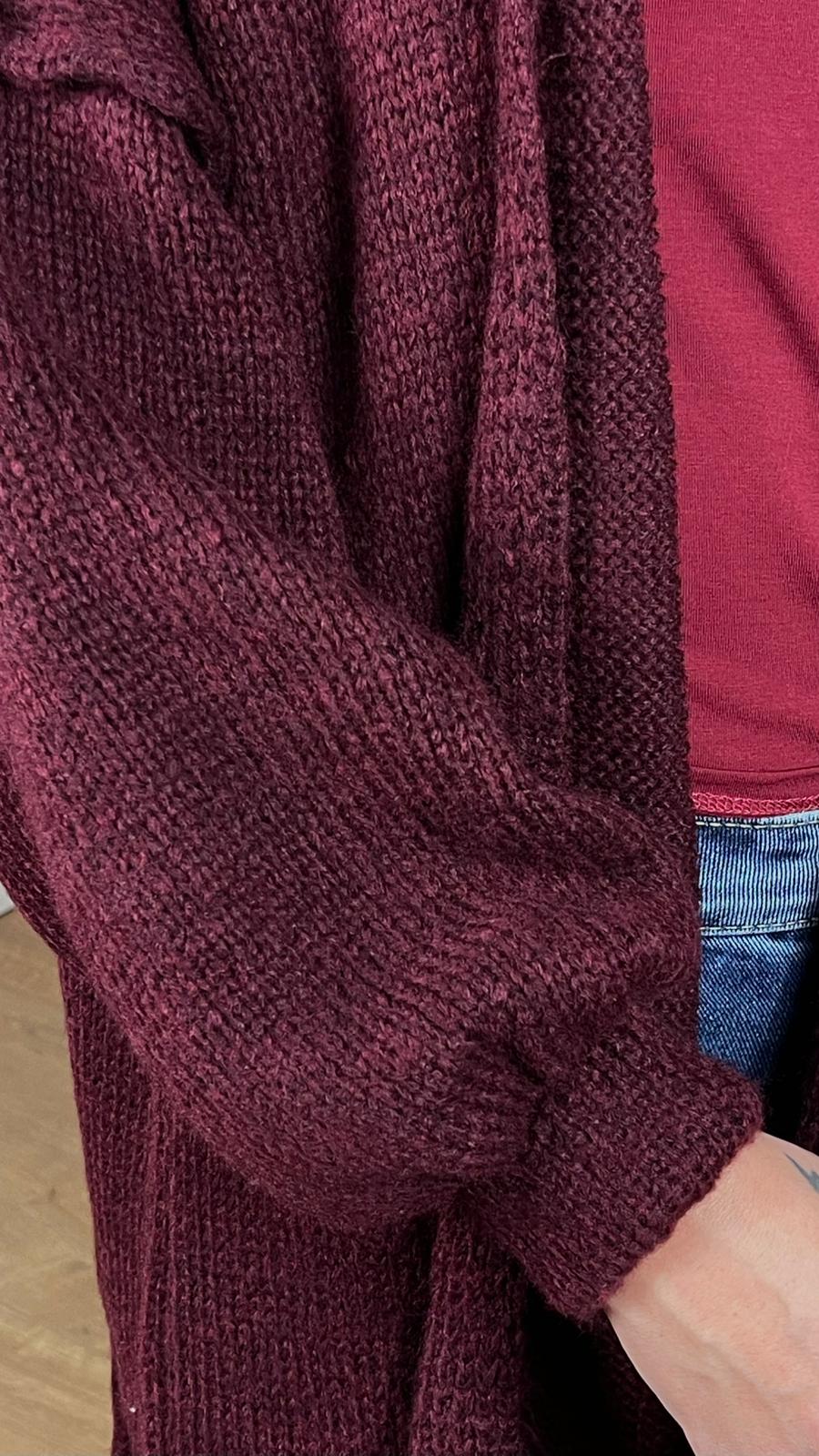 Cardigan maniche sbuffo