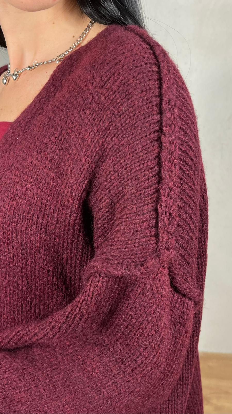 Cardigan maniche sbuffo