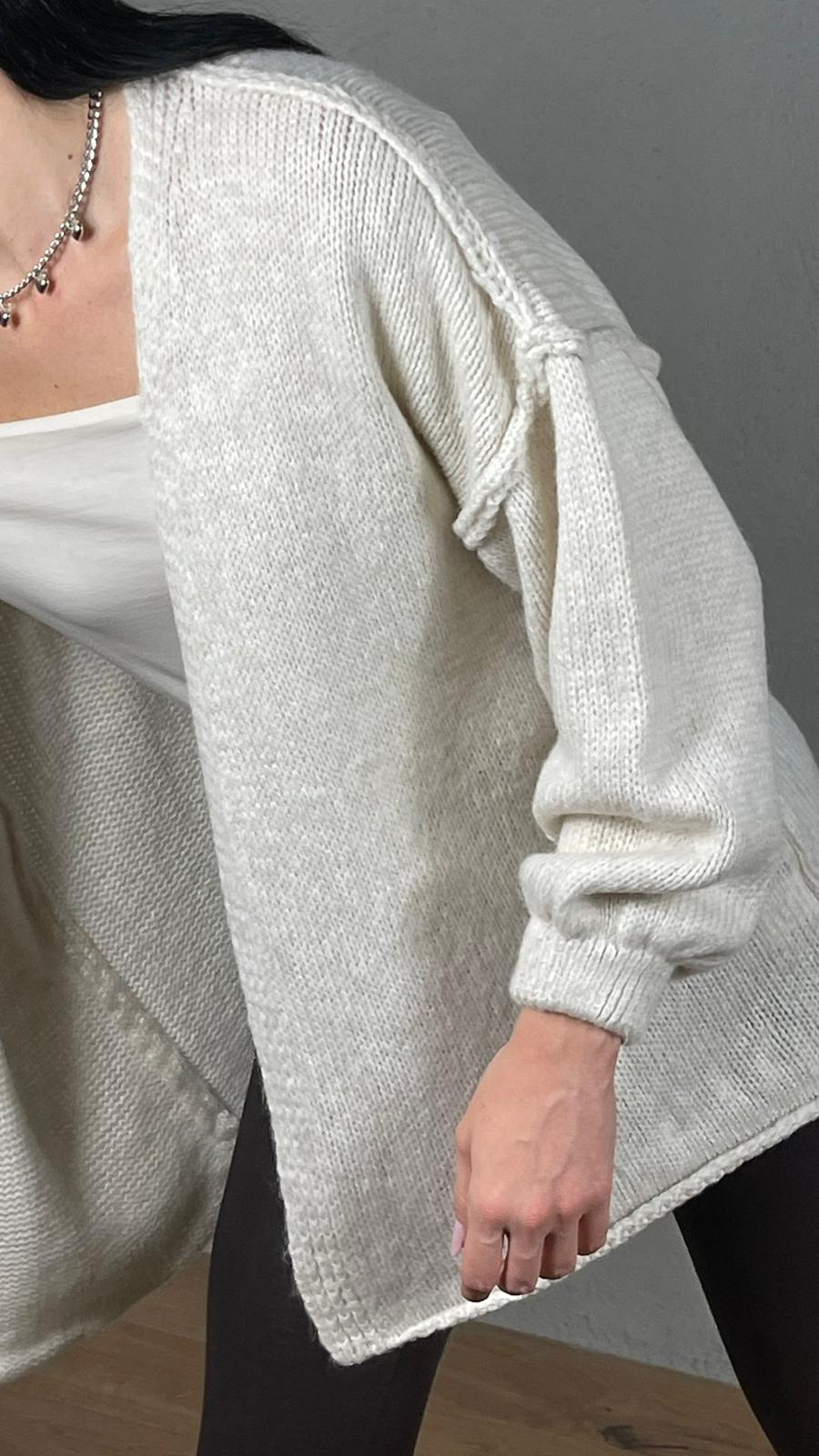 Cardigan maniche sbuffo