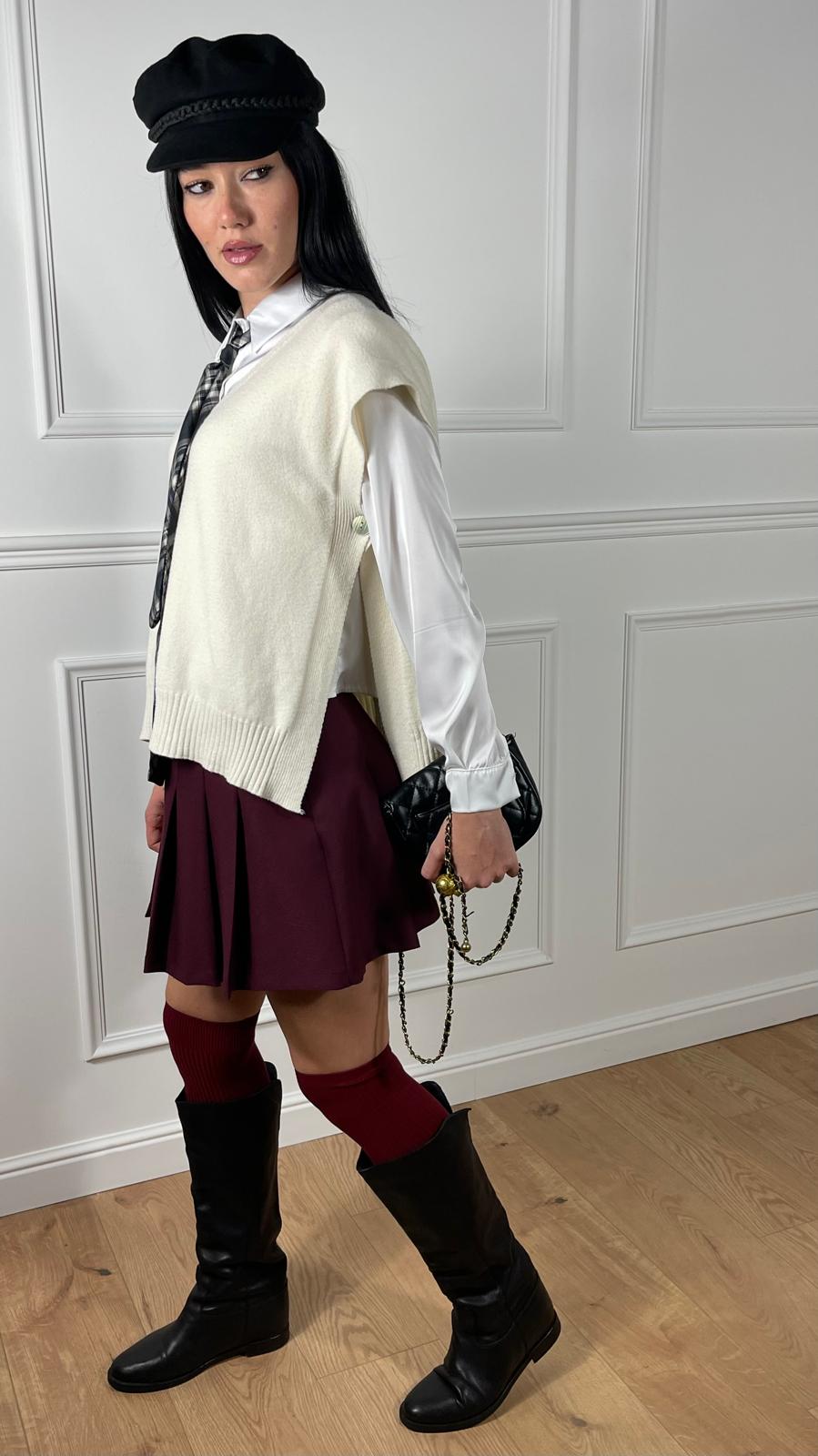 Gilet con spacchi laterali